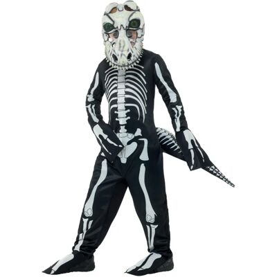 Smiffys Deluxe T-Rex Skeleton Costume - Black, with Bodysuit, Tail & Mask Smiffys Deluxe T-Rex Skeleton Costume - Black, with Bodysuit, Tail & Mask