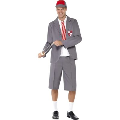 Smiffys Men's School Boy Costume - Authentic Style, Includes Blazer & Tie Smiffys Men's School Boy Costume - Authentic Style, Includes Blazer & Tie