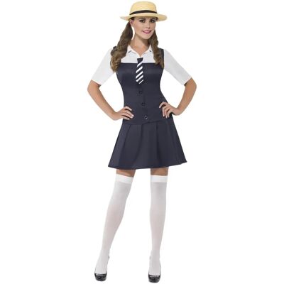 Costume da Scuola di Smiffys - Vestito, Cravatta & Cappello Costume da Scuola di Smiffys - Vestito, Cravatta & Cappello