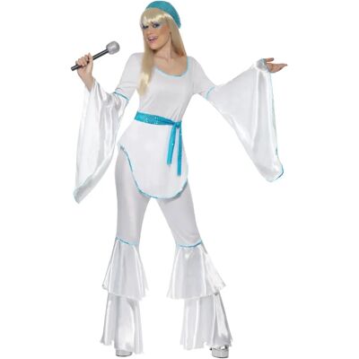 Smiffys Damen Super Trooper Kostüm - Weiß Blau Verkleidung Smiffys Damen Super Trooper Kostüm - Weiß Blau Verkleidung