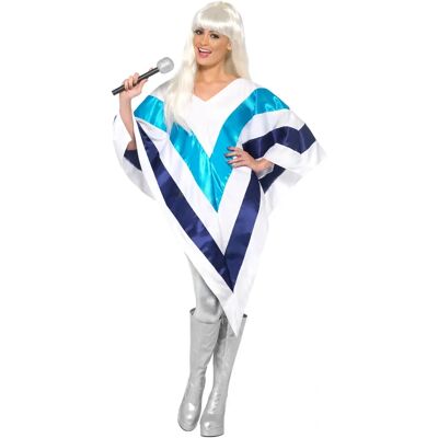 Smiffys Women's Super Trooper Poncho - Disco 70s - Fun - One Size Smiffys Women's Super Trooper Poncho - Disco 70s - Fun - One Size