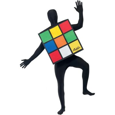 Costume Rubik's Cube unisex di Smiffys - Abbigliamento anni 80 per adulti - Costume Rubik's Cube unisex di Smiffys - Abbigliamento anni 80 per adulti -