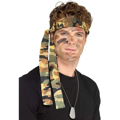Fascia Militare Smiffys - Camouflage - Per Adulti Fascia Militare Smiffys - Camouflage - Per Adulti