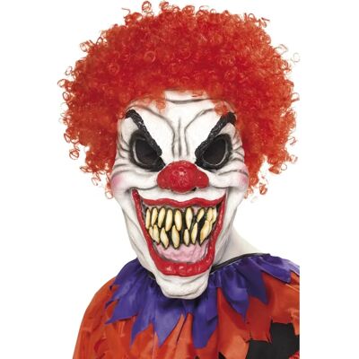Przerażająca maska klauna Smiffys - Akcesorium na Halloween dla dorosłych Przerażająca maska klauna Smiffys - Akcesorium na Halloween dla dorosłych