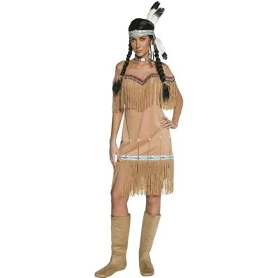 Déguisement de femme indienne de l'Ouest Smiffys - robe & franges Déguisement de femme indienne de l'Ouest Smiffys - robe & franges