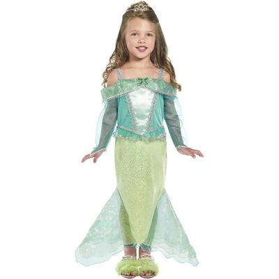 Smiffys Blå Grön Havfrue Prinsess Kostym - Barn 3-4 år Smiffys Blå Grön Havfrue Prinsess Kostym - Barn 3-4 år