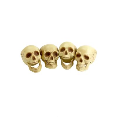 Lebky od Smiffys Přirozená Barva - 4 Kusy - Halloweenský Kostým Lebky od Smiffys Přirozená Barva - 4 Kusy - Halloweenský Kostým