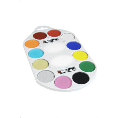 Smiffys Mehrfarbige Make-up Palette - Gesicht & Körperfarbe Smiffys Mehrfarbige Make-up Palette - Gesicht & Körperfarbe