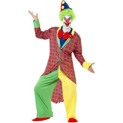 Costume da Pagliaccio Deluxe La Circus - Rosso, Verde, Giallo - Costume da Pagliaccio Costume da Pagliaccio Deluxe La Circus - Rosso, Verde, Giallo - Costume da Pagliaccio