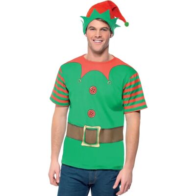 Smiffys Green Red Elf Instant Kit - Costume for Adults Smiffys Green Red Elf Instant Kit - Costume for Adults