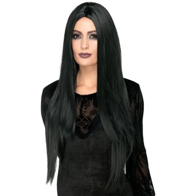 Peruka Deluxe Czarownica od Smiffys - Czarna - Kostium Halloween Peruka Deluxe Czarownica od Smiffys - Czarna - Kostium Halloween
