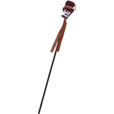 Bastone voodoo nero con teschio - Accessorio Halloween adulto Bastone voodoo nero con teschio - Accessorio Halloween adulto