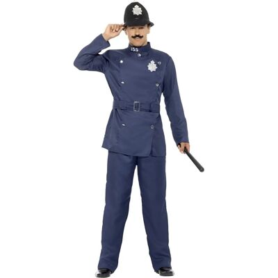 Costume London Bobby di Smiffys - Poliziotto Vittoriano Blu per Adulti Costume London Bobby di Smiffys - Poliziotto Vittoriano Blu per Adulti