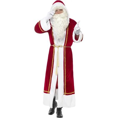 Smiffys Deluxe Santa Cloak - Christmas Adult Fancy Dress Smiffys Deluxe Santa Cloak - Christmas Adult Fancy Dress