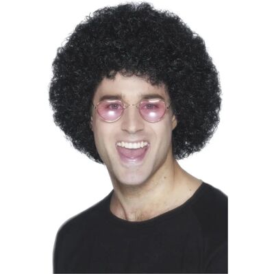 Smiffys Black Afro Wig - 70s Disco Fancy Dress - Unisex Adult Costume Smiffys Black Afro Wig - 70s Disco Fancy Dress - Unisex Adult Costume