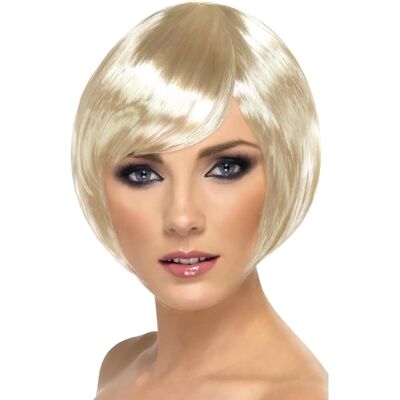 Smiffys Babe Blonde Wig - Short Bob Fancy Dress Accessory Smiffys Babe Blonde Wig - Short Bob Fancy Dress Accessory