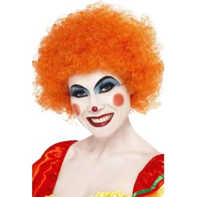 Smiffys Short Afro Clown Wig - Pink - Clown Wig Fancy Dress Smiffys Short Afro Clown Wig - Pink - Clown Wig Fancy Dress