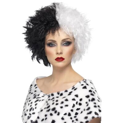 Smiffys Weiß Schwarz Lockenwige - Halloween Kostümzubehör Smiffys Weiß Schwarz Lockenwige - Halloween Kostümzubehör