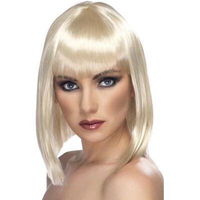 Krótka blond glamour peruka - Dla dorosłych kostium Krótka blond glamour peruka - Dla dorosłych kostium