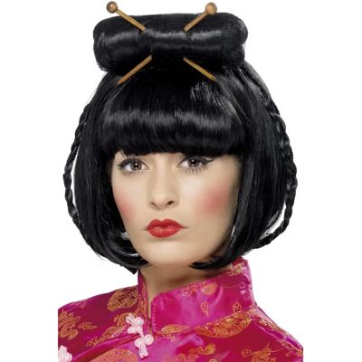 Rövid gesztenyebarna göndör paróka a Smiffys-tól - Pin-up lány stílus - Vintage az 40-es és 50-es évekből - Jelmez kiegészítő Rövid gesztenyebarna göndör paróka a Smiffys-tól - Pin-up lány stílus - Vintage az 40-es és 50-es évekből - Jelmez kiegészítő