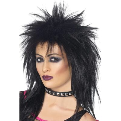 Długa Dwukolorowa Spiky Peruka - Rock Diva - Kostium z lat 90 Długa Dwukolorowa Spiky Peruka - Rock Diva - Kostium z lat 90