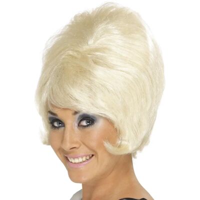 Krótka blond w stylu ula pszczela od Smiffys - Kostium lat 60. Krótka blond w stylu ula pszczela od Smiffys - Kostium lat 60.