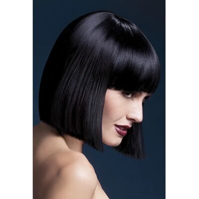 Smiffys Fever Lola Wig Black Blunt Cut Bob - 12in/30cm - Wig Smiffys Fever Lola Wig Black Blunt Cut Bob - 12in/30cm - Wig