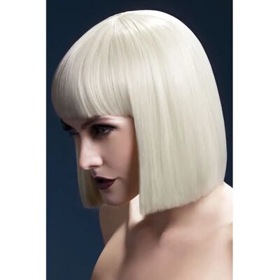 Fever Lola Peruk från Smiffys - Blond, Rakt klipp med frans - Maskeradaccessoar Fever Lola Peruk från Smiffys - Blond, Rakt klipp med frans - Maskeradaccessoar
