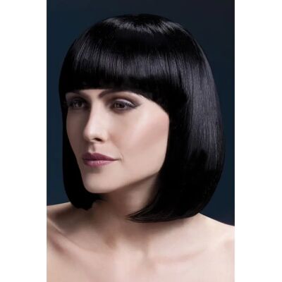 Smiffys Fever Elise Wig - Black - Fancy Dress Accessory Smiffys Fever Elise Wig - Black - Fancy Dress Accessory
