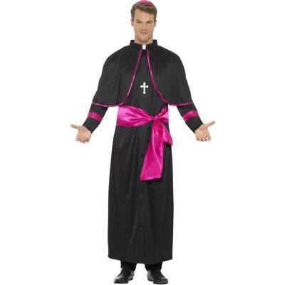 Disfraz de Cardenal Smiffys - Adulto Religioso Negro 44691l Disfraz de Cardenal Smiffys - Adulto Religioso Negro 44691l