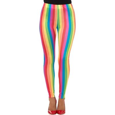 Smiffys Regnbågsclown Leggings - Cirkus Kostym - Vuxen Multicolor Smiffys Regnbågsclown Leggings - Cirkus Kostym - Vuxen Multicolor