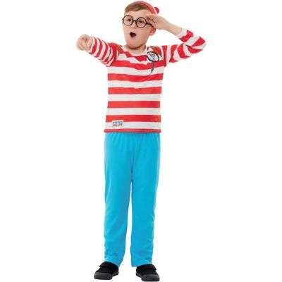 Smiffys Wheres Wally? Deluxe Costume Red/White Medium Age 7-9 - Costume Smiffys Wheres Wally? Deluxe Costume Red/White Medium Age 7-9 - Costume