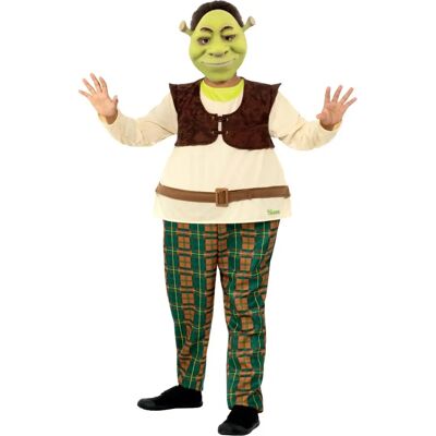 Disfraz Deluxe para niños de Shrek - Verde, 4-6 años Disfraz Deluxe para niños de Shrek - Verde, 4-6 años