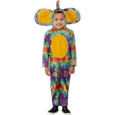 Smiffys Toddler Green/Yellow Elephant Costume - Costumes Smiffys Toddler Green/Yellow Elephant Costume - Costumes