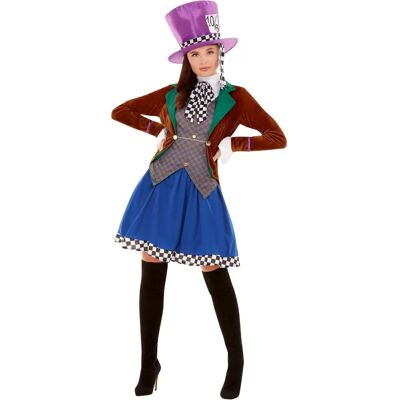 Déguisement Miss Hatter de Smiffys Multi - Costume pour adultes Déguisement Miss Hatter de Smiffys Multi - Costume pour adultes