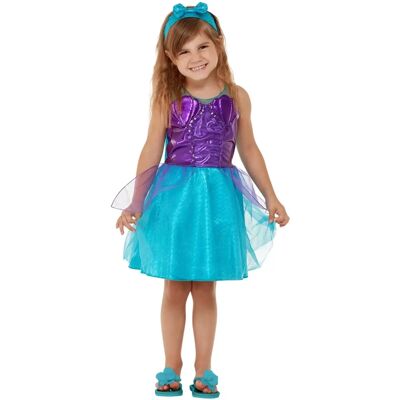 Disfraz de sirena para bebés de Smiffys - Azul/Morado - Para niños de 3-4 años Disfraz de sirena para bebés de Smiffys - Azul/Morado - Para niños de 3-4 años