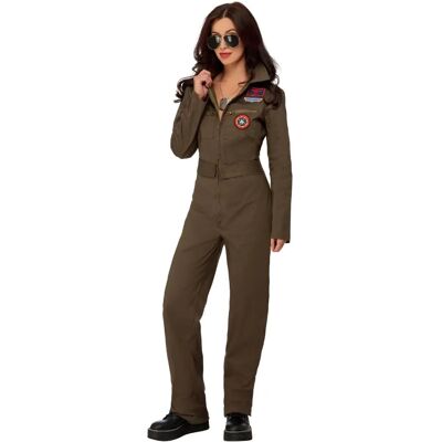 Disfraz de dama Top Gun Khaki de Smiffys - Disfraces Disfraz de dama Top Gun Khaki de Smiffys - Disfraces