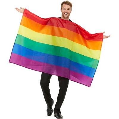 Smiffys Rainbow Flag Costume - Unisex Pride Costume Smiffys Rainbow Flag Costume - Unisex Pride Costume