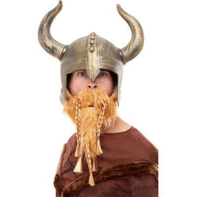 Casco de Vikingos y barba de Smiffys - Sombrero para adultos Casco de Vikingos y barba de Smiffys - Sombrero para adultos