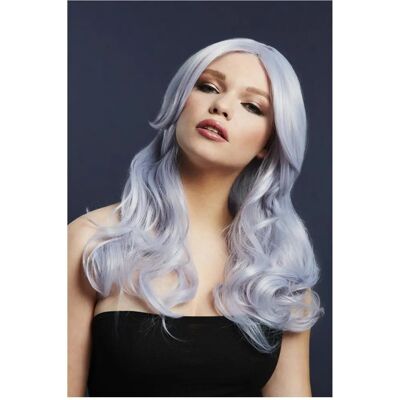 Smiffys Fever Nicole Wig - Silver Lilac True Blend, Soft Wave, Side Parting - Fancy Dress Wig Smiffys Fever Nicole Wig - Silver Lilac True Blend, Soft Wave, Side Parting - Fancy Dress Wig