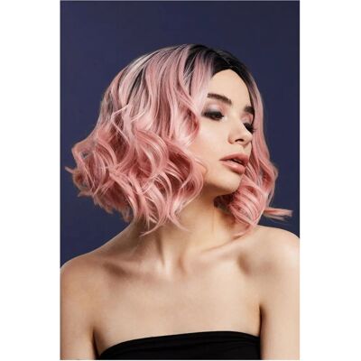 Smiffys Fever Kourtney Perücke - Zweifarbiger Baby Pink & Weiß - Kostümzubehör Smiffys Fever Kourtney Perücke - Zweifarbiger Baby Pink & Weiß - Kostümzubehör