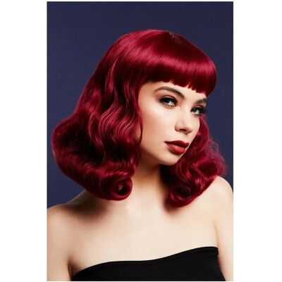 Smiffys Fever Bettie Wig with Short Fringe - Fancy Dress Wig Smiffys Fever Bettie Wig with Short Fringe - Fancy Dress Wig