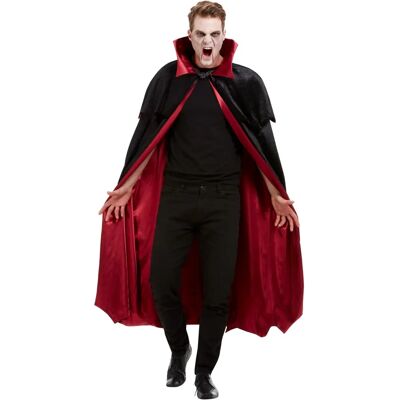 Mantello da vampiro deluxe di Smiffys - Mantello nero Mantello da vampiro deluxe di Smiffys - Mantello nero