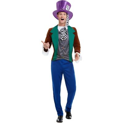 Smiffys Herr Mad Hatter Kostym Wonderland XL Smiffys Herr Mad Hatter Kostym Wonderland XL