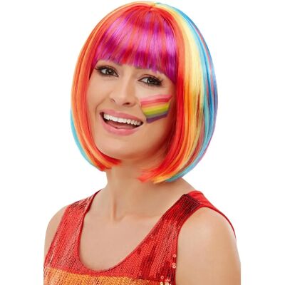 Peruka Rainbow Bob Różowo/Niebieska Akcesorium na Parady Pride Peruka Rainbow Bob Różowo/Niebieska Akcesorium na Parady Pride