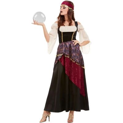 Disfraz de videntes de Smiffys para adultos - Falda gitana negra Disfraz de videntes de Smiffys para adultos - Falda gitana negra