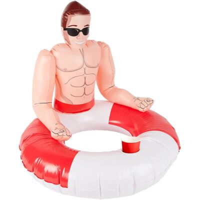 Smiffys Anello gonfiabile con tema bagnino - Anello di nuoto gonfiabile Smiffys Anello gonfiabile con tema bagnino - Anello di nuoto gonfiabile