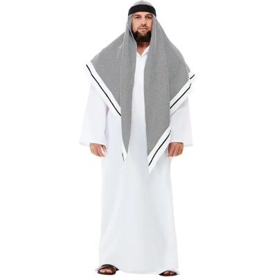 Disfraz de Sheikh árabe de lujo para adultos de Smiffys - Disfraces Disfraz de Sheikh árabe de lujo para adultos de Smiffys - Disfraces