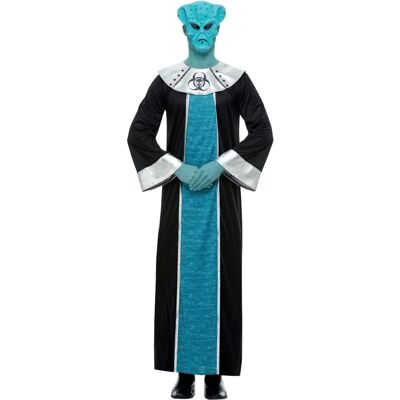 Smiffys Blue Alien Adult Costume - Space Fancy Dress Smiffys Blue Alien Adult Costume - Space Fancy Dress
