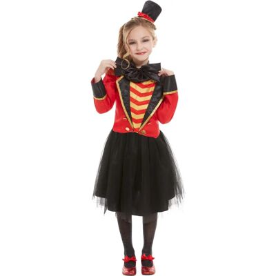 Barn deluxe ringmaster-kostym - Röd - 7-9 år Barn deluxe ringmaster-kostym - Röd - 7-9 år